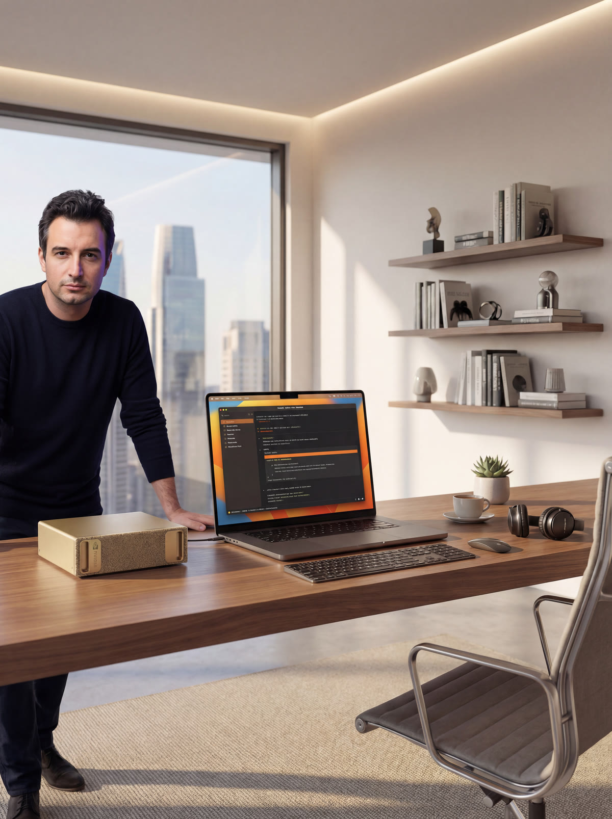 Florent Stroppa with NVIDIA DGX Spark